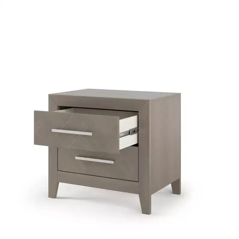 Child Craft Kieran 2 Drawer Nightstand for Nursery or Bedroom, Large Storage Drawers, Made of Sturdy Pinewood, Non-Toxic, Baby Safe Finish