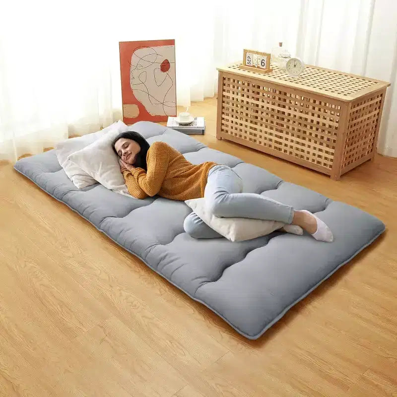 Japanese Futon Mattress, Foldable Floor Sleeping Pad, Tatami Mat for Home, Camping Mattress