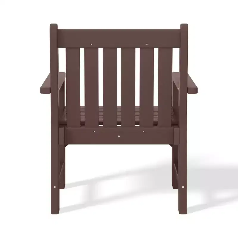 WestinTrends Malibu Outdoor Patio 3-Piece HDPE Adirondack Garden Chairs with Square Adirondack Side Table Set