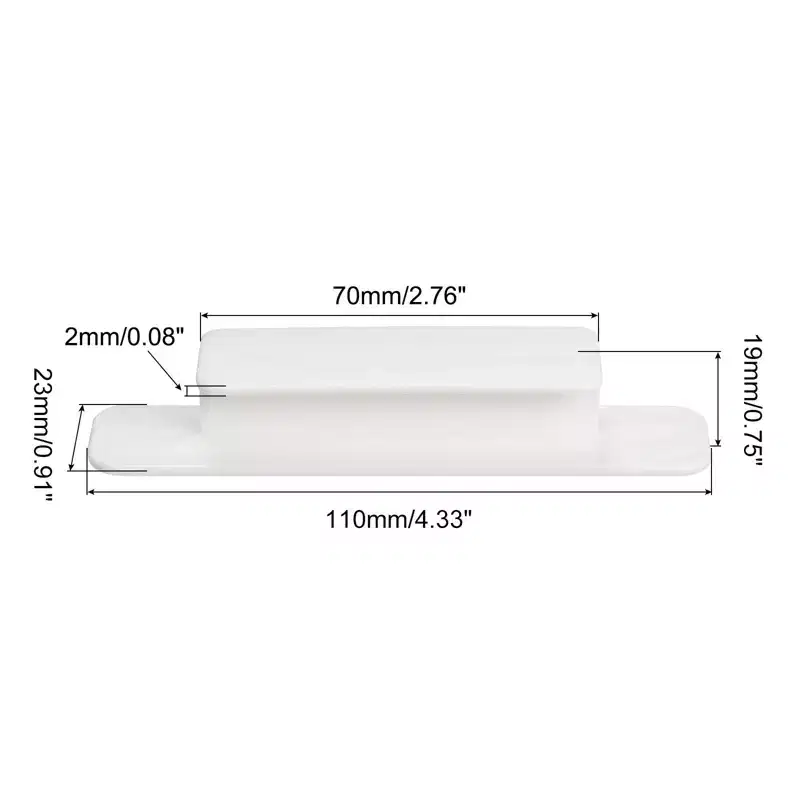 Unique Bargains Plastic Self-Adhesive Drawer Wardrobe Sliding Door Pulls