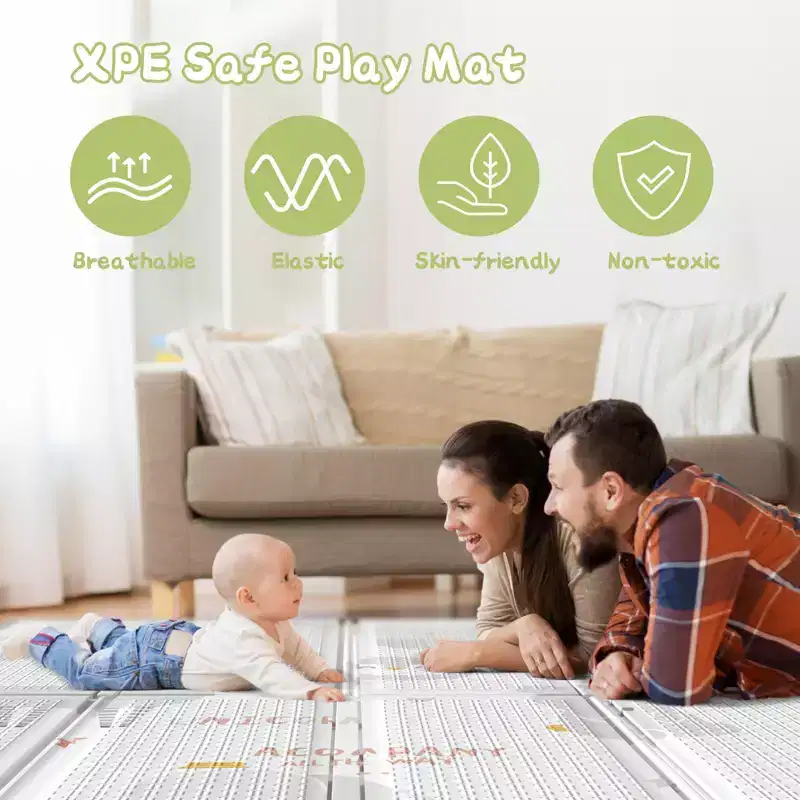 Baby Playpen with Mat 59 x 59 In, Indoor & Outdoor Activity Center, Safety Baby Fence