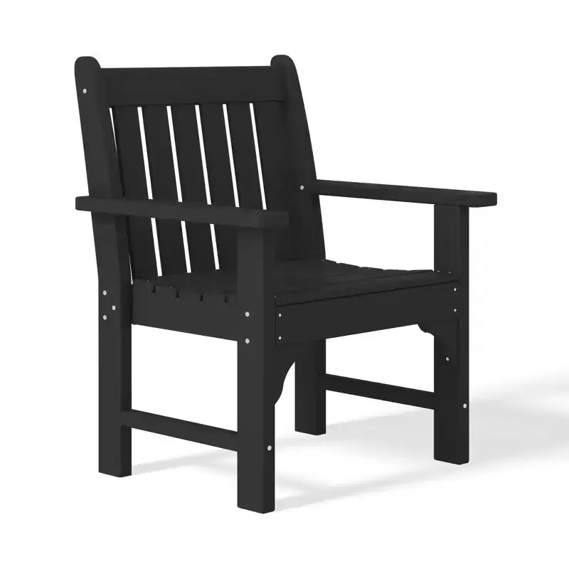 WestinTrends Malibu Outdoor Patio 3-Piece HDPE Adirondack Garden Chairs with Square Adirondack Side Table Set