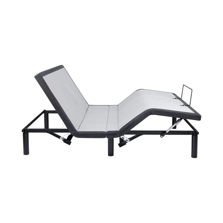 Adjustable Electric Bed Frame Base, 3-Speed Head & Foot Massage, Wireless Remote, USB Ports