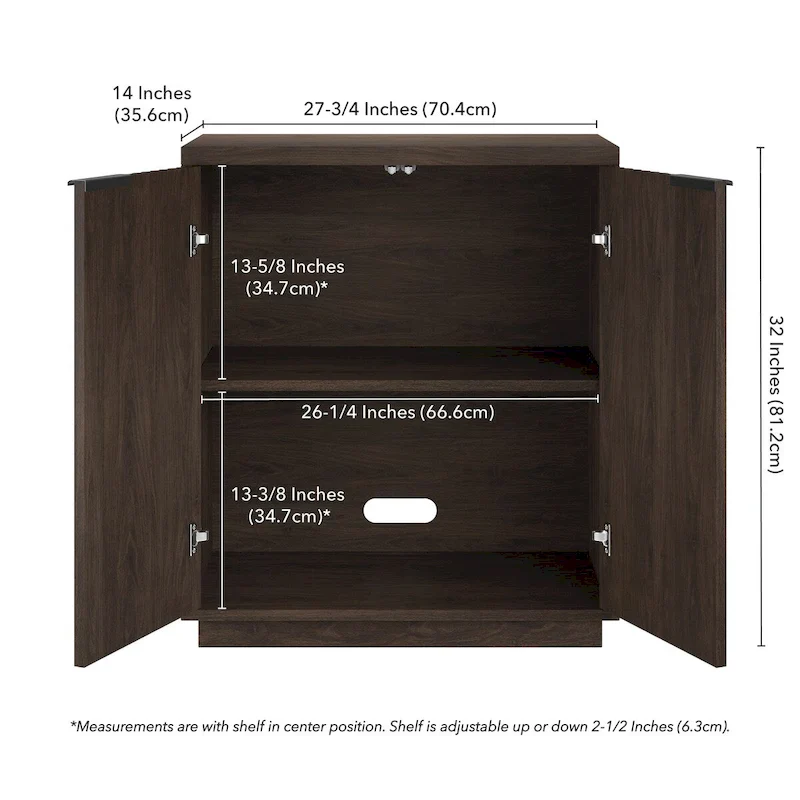 28 Wide Rectangular Accent Cabinet - 27.75 Wide