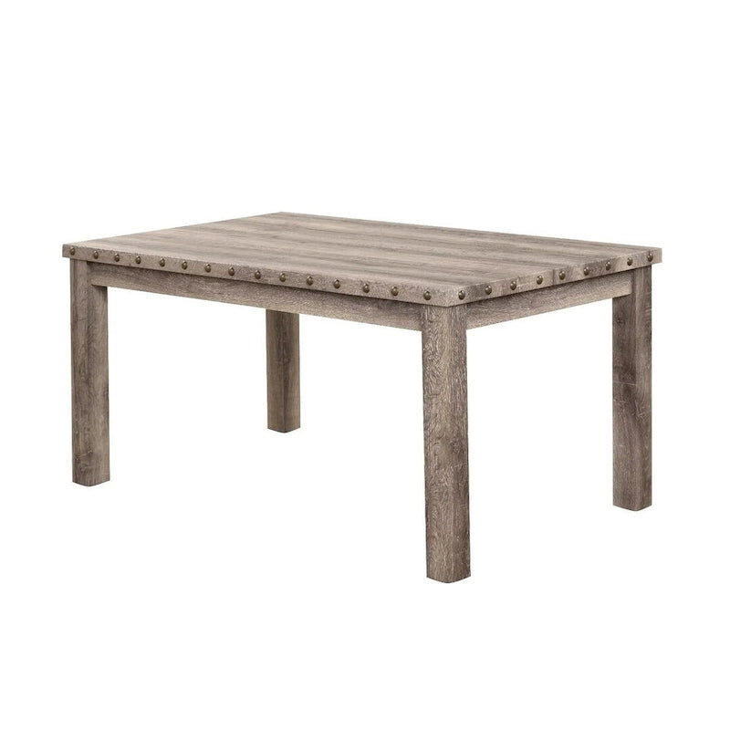 Rustic Farmhouse Rectangular Dining Table, Premium Wood