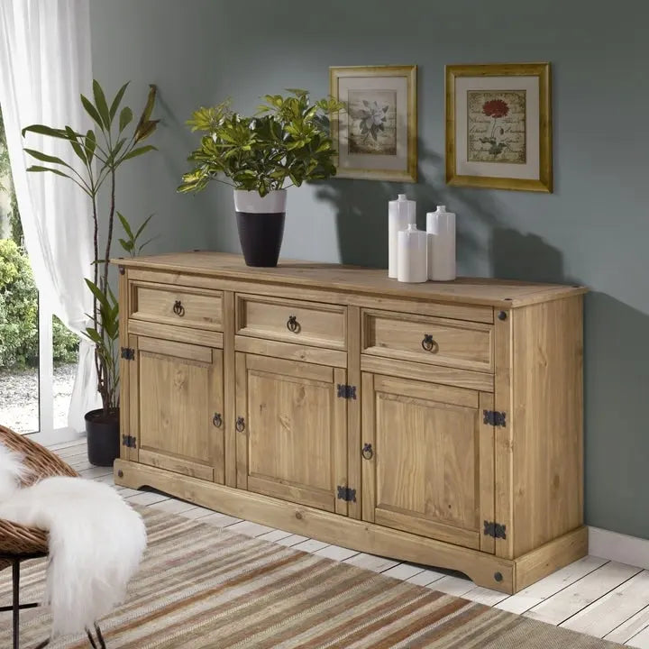 65 Wood Buffet Sideboard Farmhouse - Corona Collection