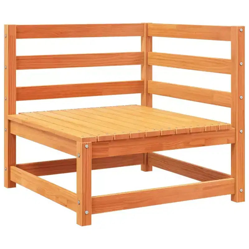 vidaXL Patio Sofa Set Modular Sofas and Outdoor Stools 8 Piece Solid Wood Pine