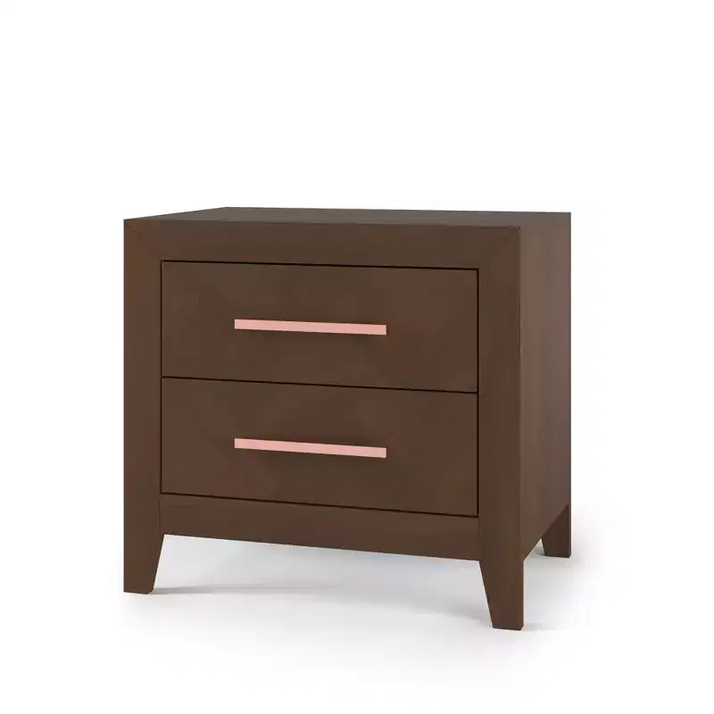 Child Craft Kieran 2 Drawer Nightstand for Nursery or Bedroom, Large Storage Drawers, Made of Sturdy Pinewood, Non-Toxic, Baby Safe Finish