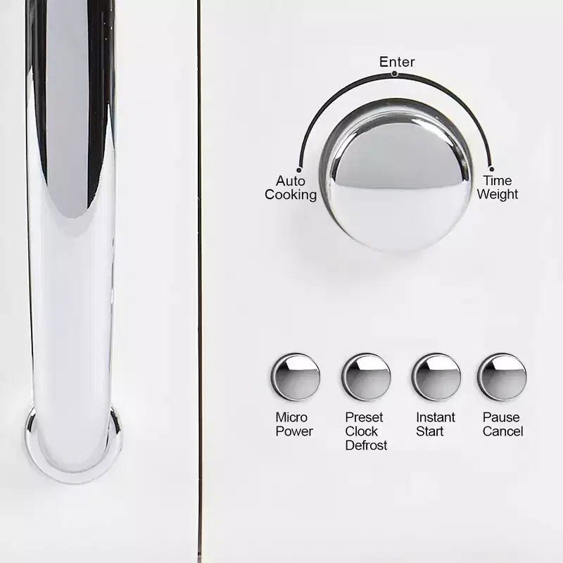 Haden 700W Compact Countertop Microwave Over Ivory