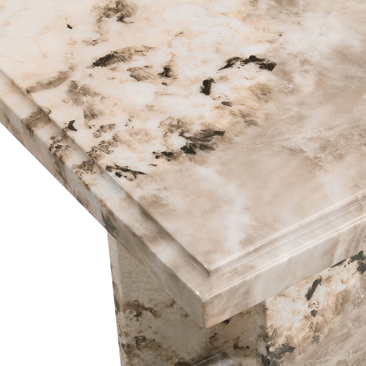 Mocha Marble Side Table