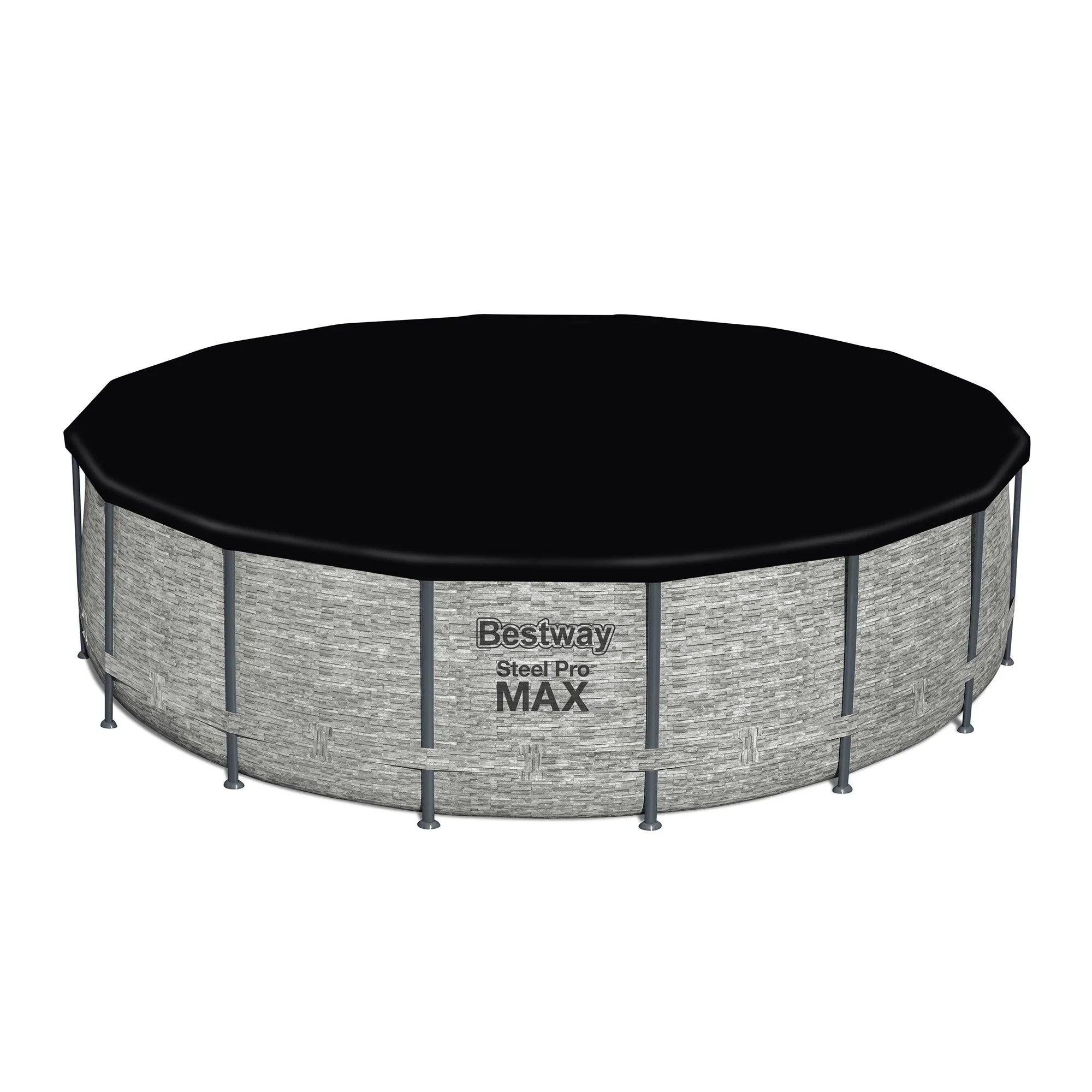 Bestway Steel Pro MAX Round Above Ground Swimming Pool with Pump & Cover