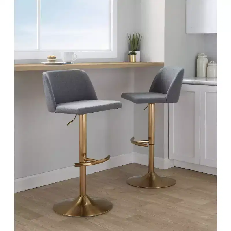 Adjustable Swivel Bar Stool