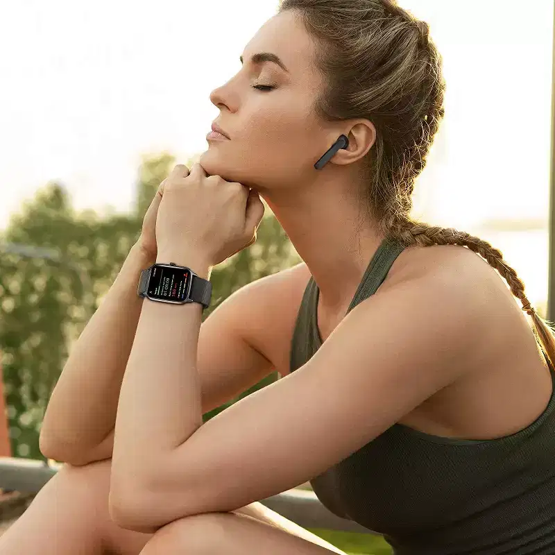 Letsfit Smart Watch Fitness Tracker with Heart Rate & Sleep Monitor & Blood Oxygen Saturation Compatible with iPhone & Android Phones - EW1