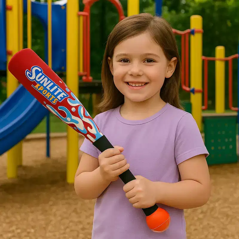 Sunlite Sports Water Baseball Game Set  Neoprene Bat & Ball for Kids & Families, Pool, Beach, Backyard & Outdoor Play