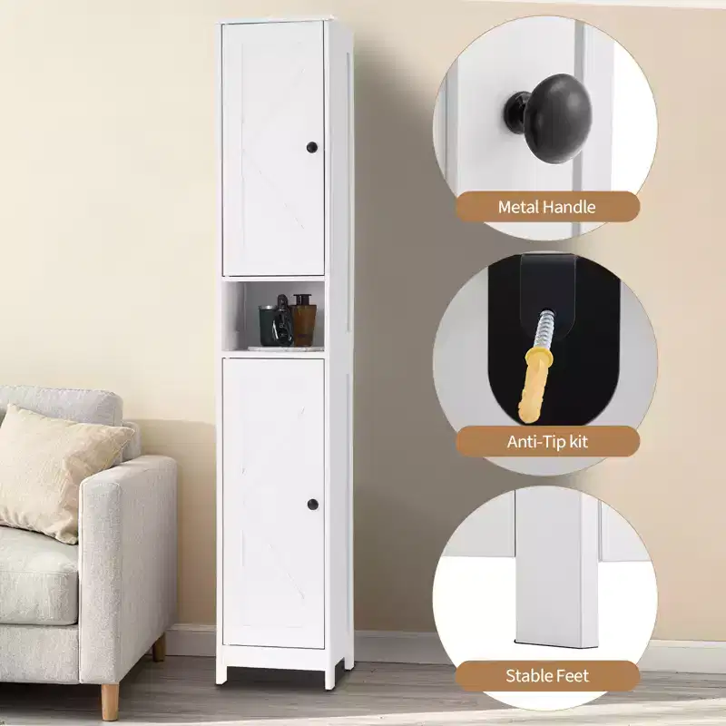 Modern Bathroom Furniture Set  Durable, Space-Saving Storage Solution  Complete Set for Stylish & Functional Bathroom Organization