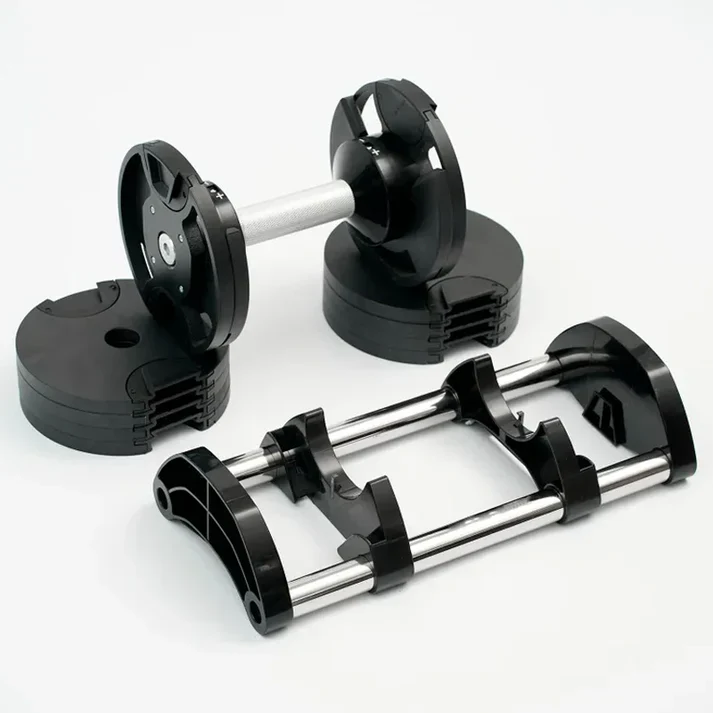 Adjustable Round Dumbbells Pair