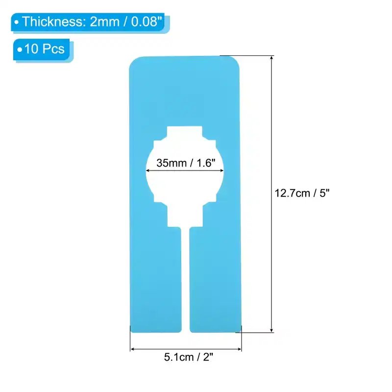 Unique Bargains Plastic Lightweight Durable Portable Clothes Dividers 10 Pcs