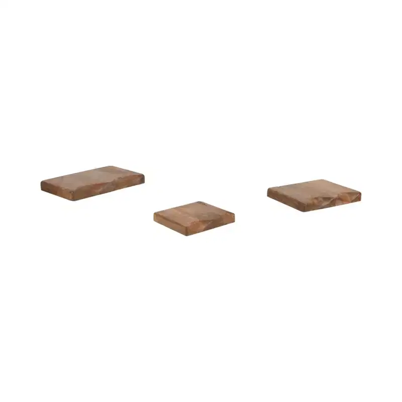 Floating Wall Shelves - Solid Mango Wood Rustic Wall Mounted Storage Shelves for Home & Office Decor - Casual Style Display for Bedroom, Living Room
