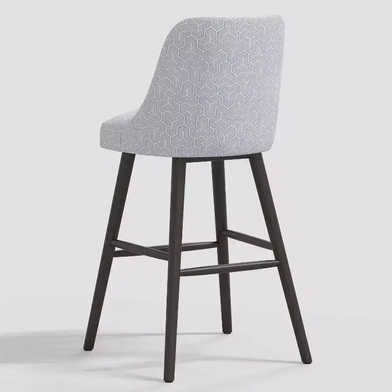 31 Geller Modern Geometric Counter Height Barstool with Footrest - Threshold