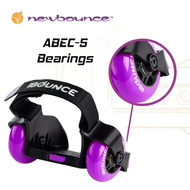 New Bounce Heel Wheel Skates - Jet Wheelies for Shoes - Adjustable One Size