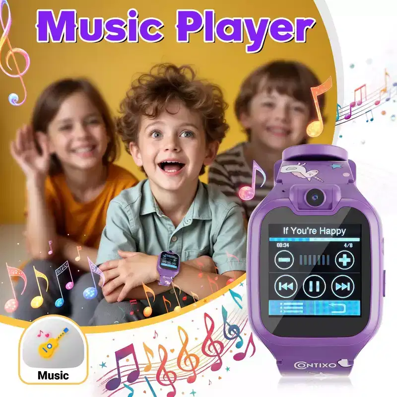 Contixo Kids Smartwatch with Camera, 1.54 HD Touch Screen, 16 Educational Games, Music, Video & Audio watch Toys For Boys & Girls Ages 3-12