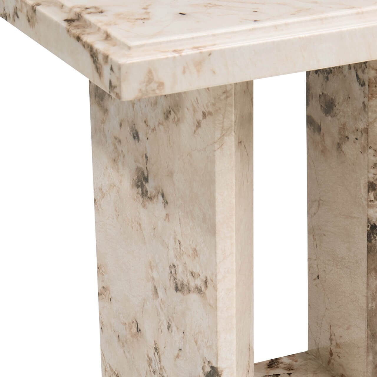 Mocha Marble Side Table