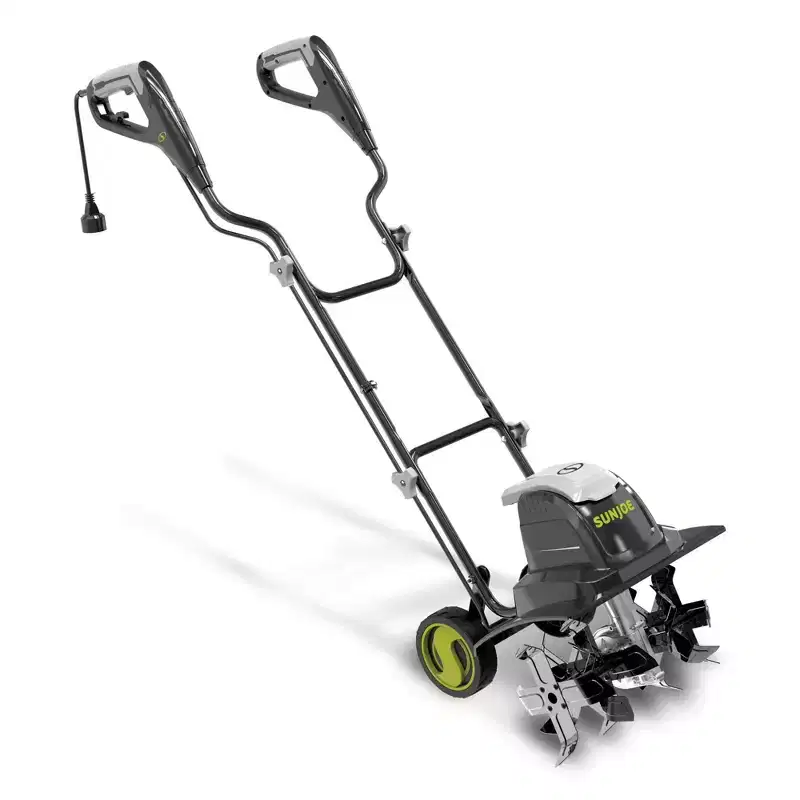 Sun Joe Electric Garden Tiller Cultivator, Steel Tines, 15 Amp, 15.7, TJ605E