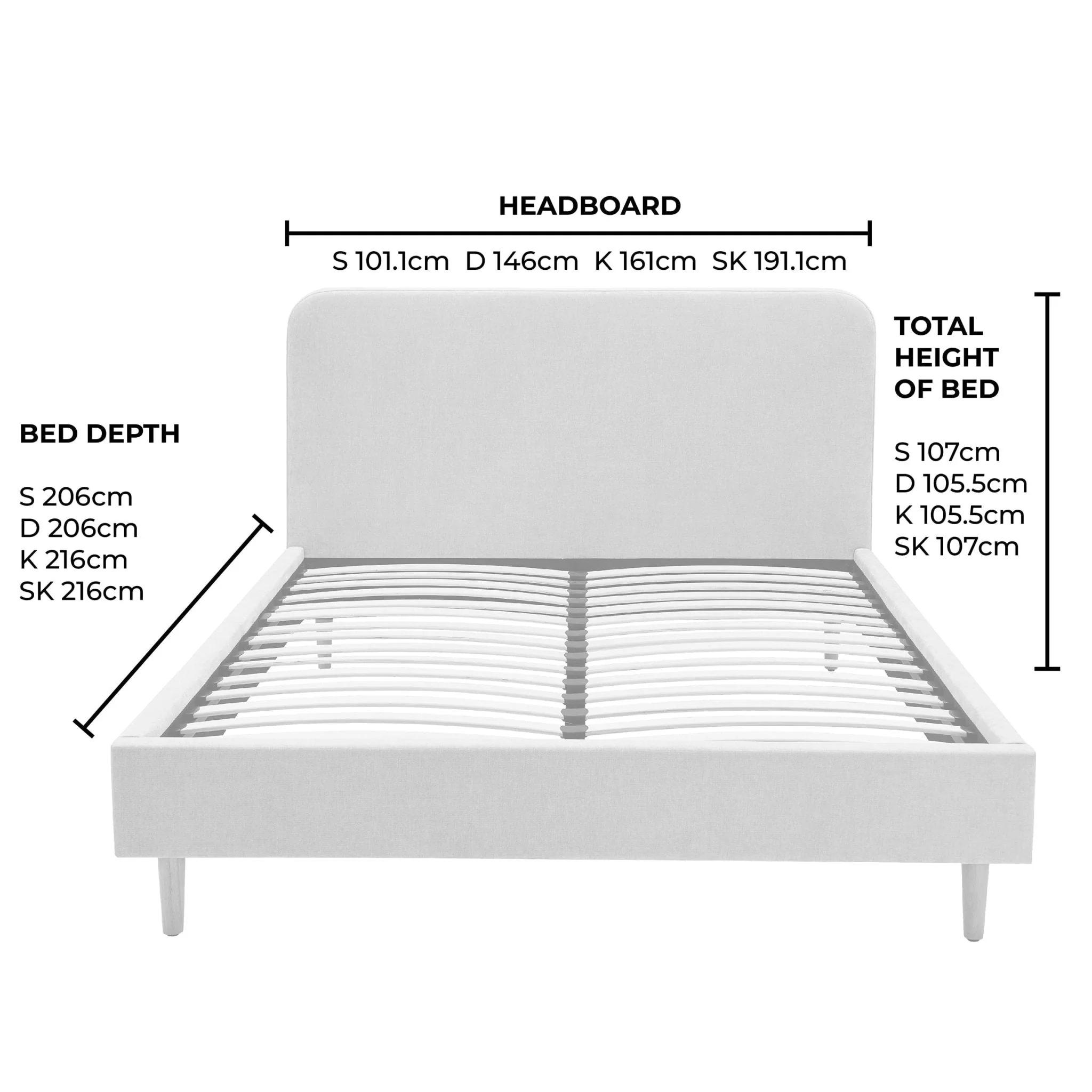 Bed - Cappuccino