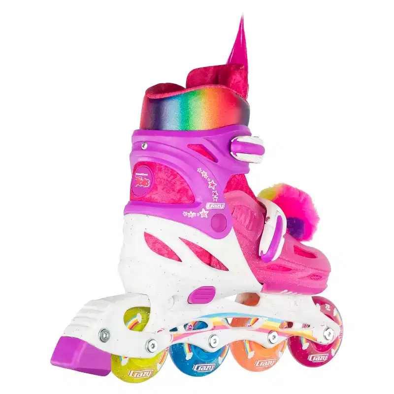 Crazy Skates Trolls Size Adjustable Inline Skates - Featuring Poppy From The Trolls Move