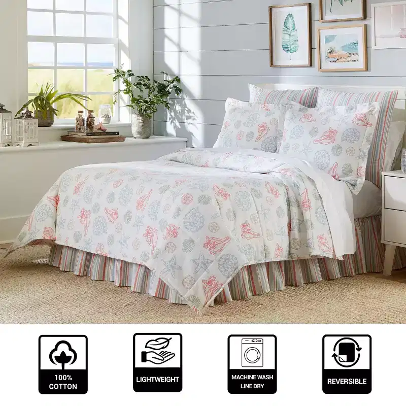 Split P Beachcomber Twin Bedspread