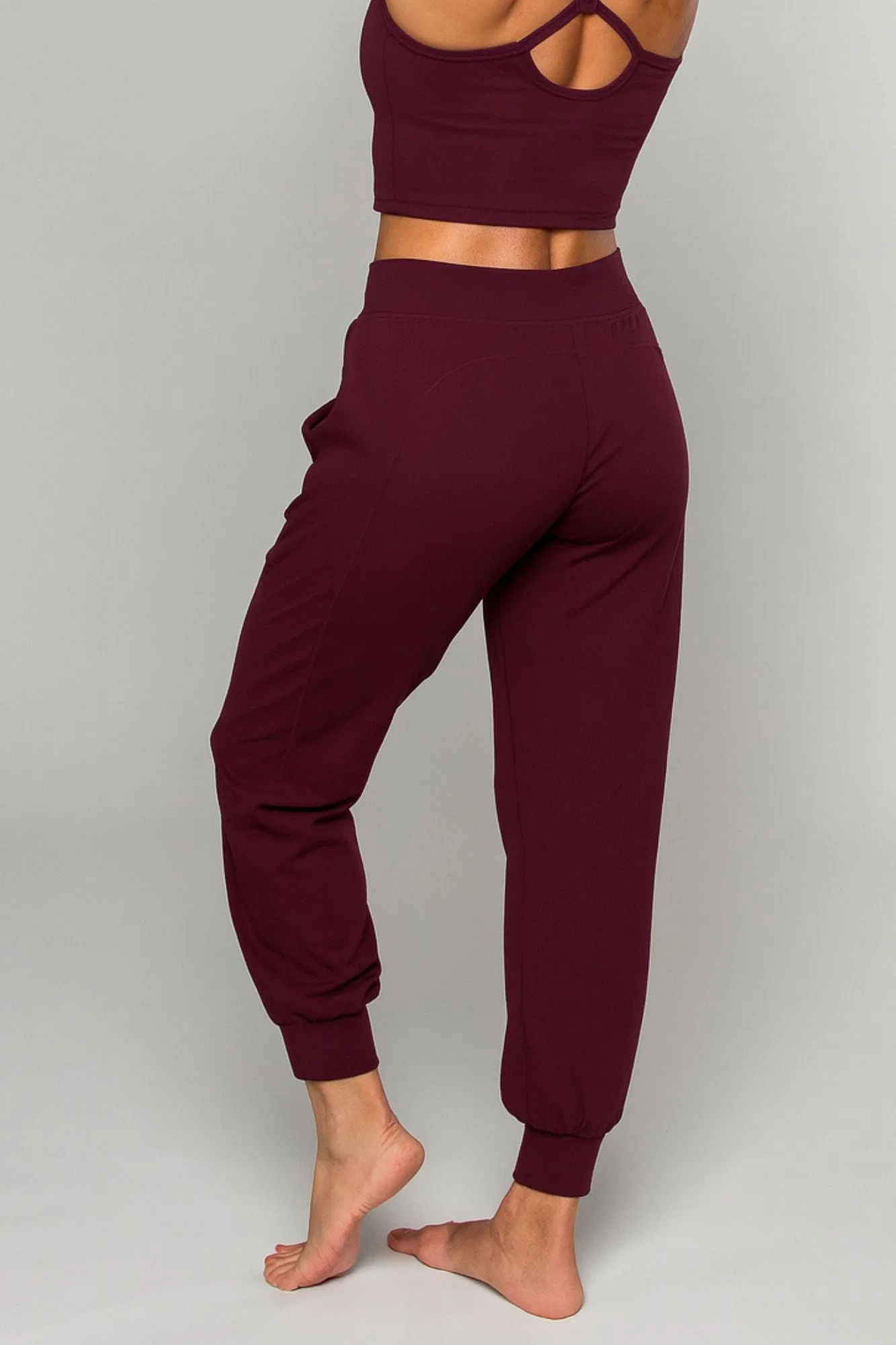 Tula Harem Yoga Pant Black Cherry