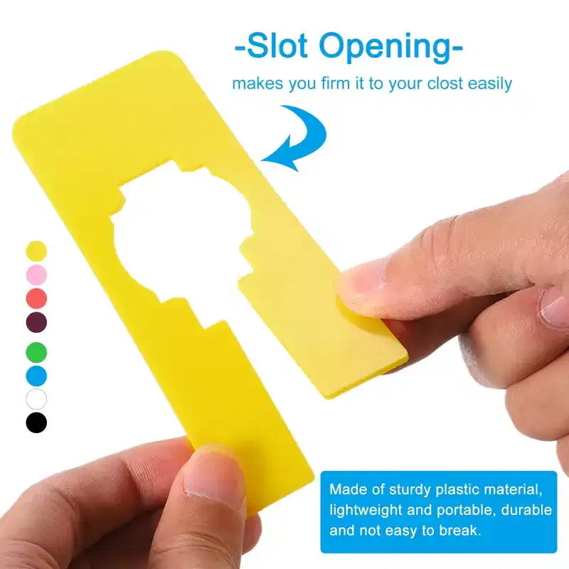 Unique Bargains Plastic Lightweight Durable Portable Clothes Dividers 10 Pcs