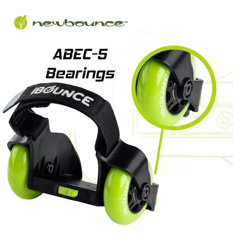 New Bounce Heel Wheel Skates - Jet Wheelies for Shoes - Adjustable One Size