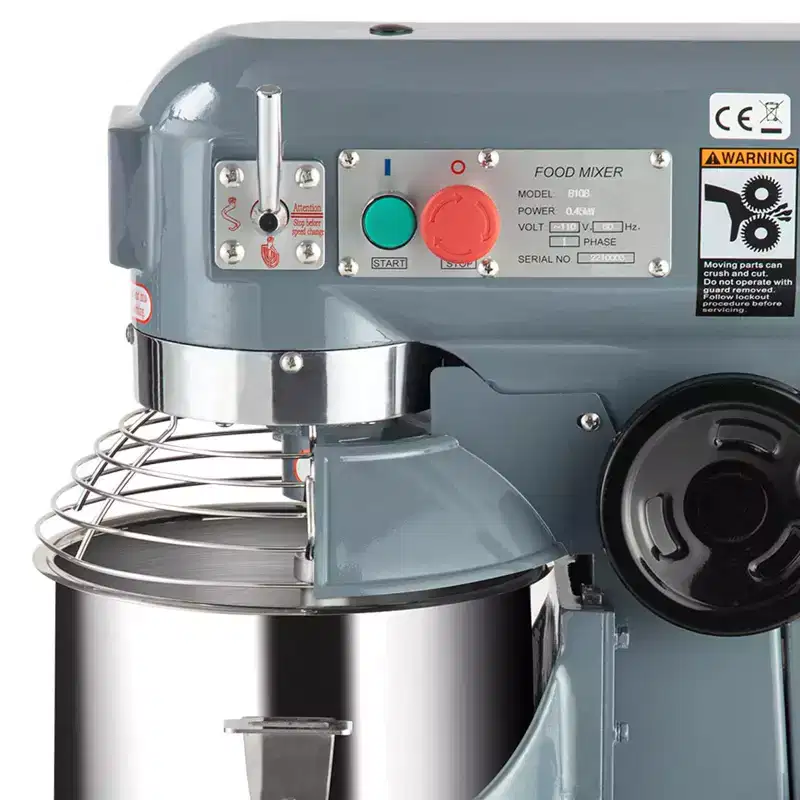 Stand Mixer, 450W 10QT Heavy Duty Food Mixer - 3-Speed Adjustable Stainless Steel Bowl for Baking, Restaurants