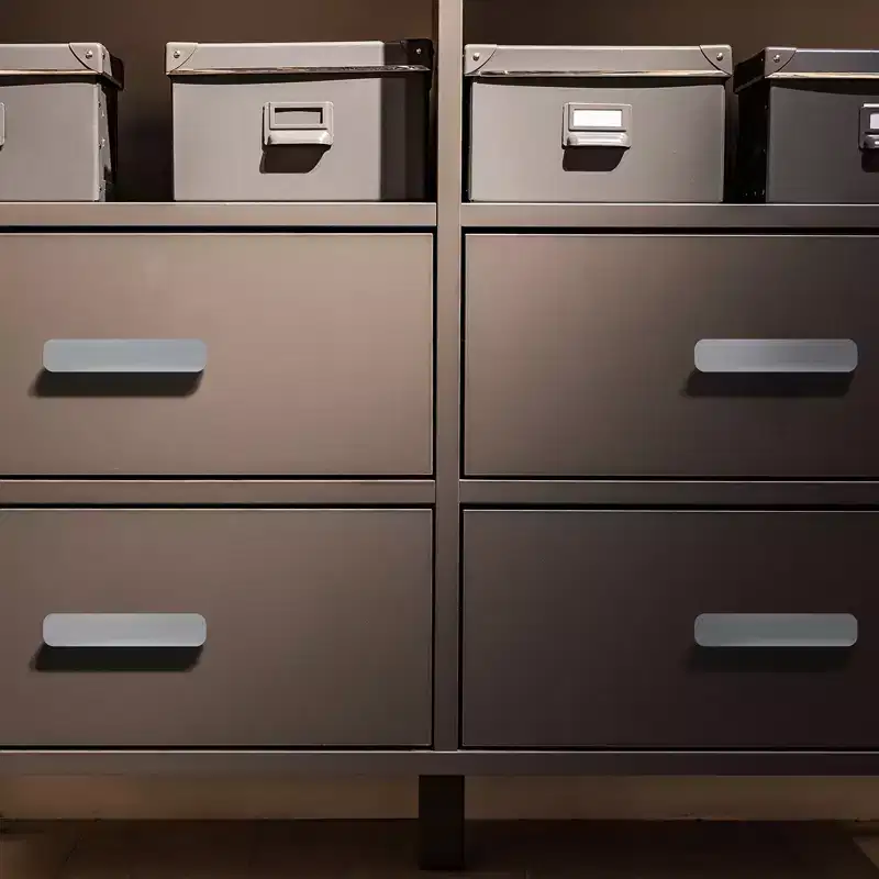 Unique Bargains Plastic Self-Adhesive Drawer Wardrobe Sliding Door Pulls