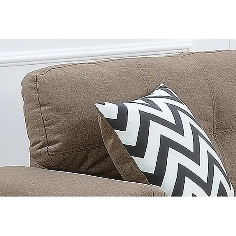 Bobkona Troy Plush Polyfiber 2-piece Sofa and Loveseat Set