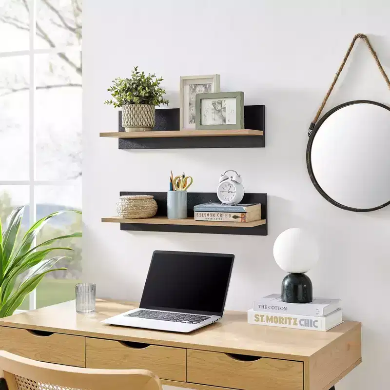 23.62 Set of 2 Repose Display Photo Ledge Shelves - Danya B.