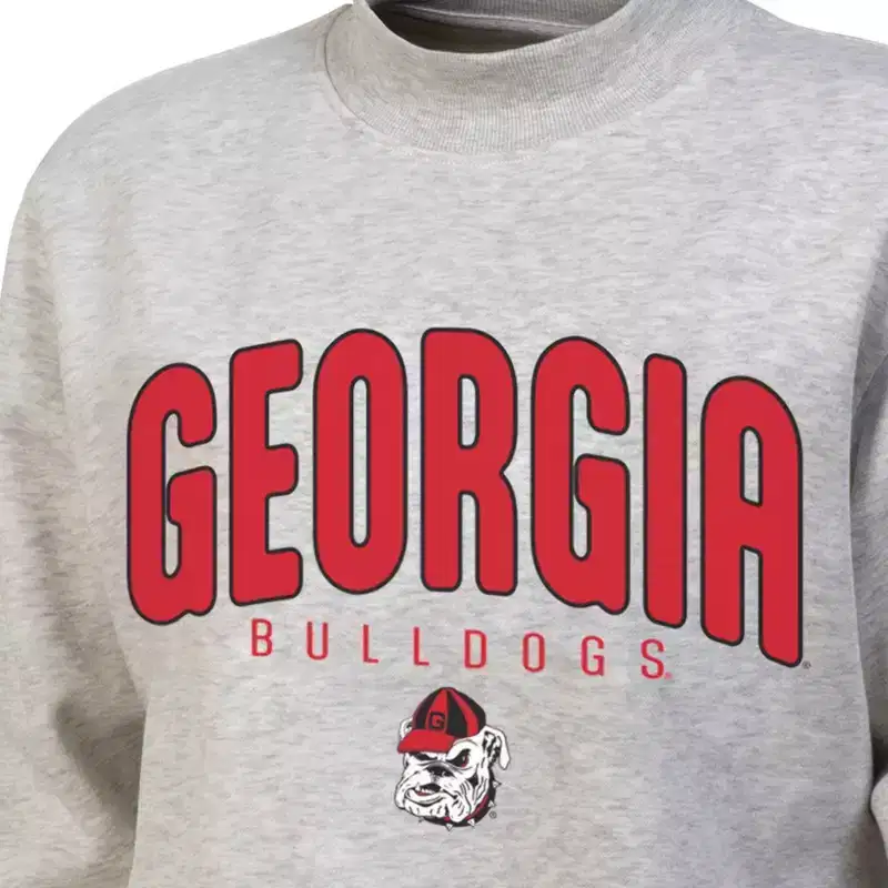 NCAA Georgia Bulldogs Women's Mock Neck Sweatshirt
