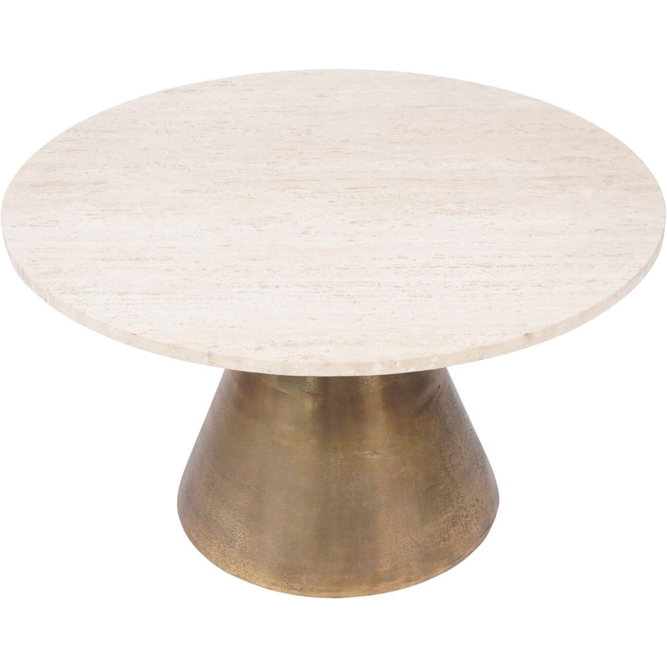 Large Gold & Marble Coffee Table