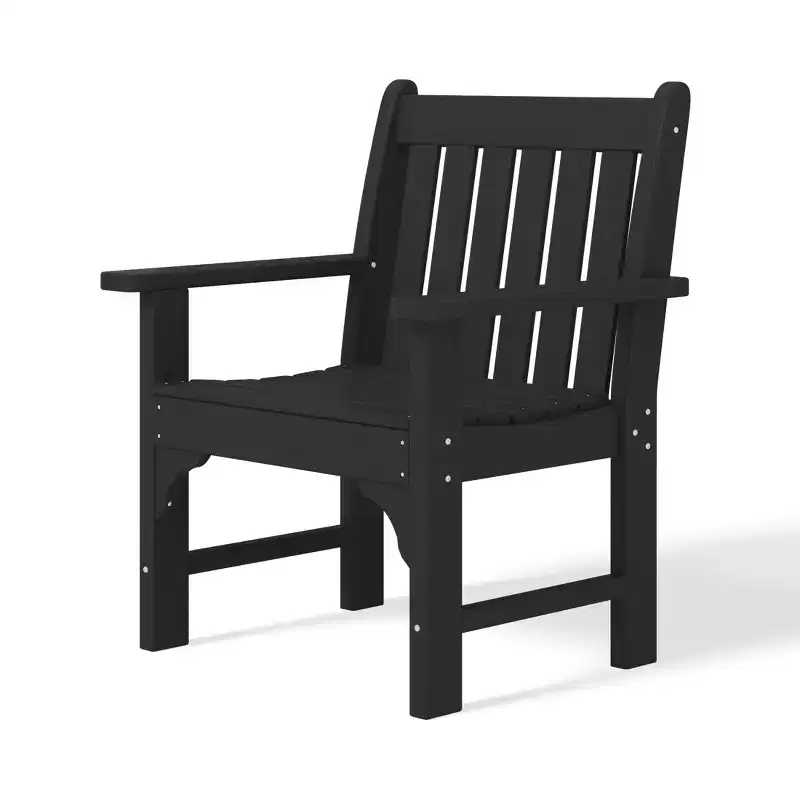 WestinTrends Malibu Outdoor Patio 3-Piece HDPE Adirondack Garden Chairs with Square Adirondack Side Table Set