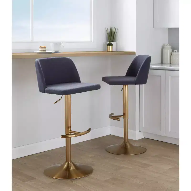 Adjustable Swivel Bar Stool