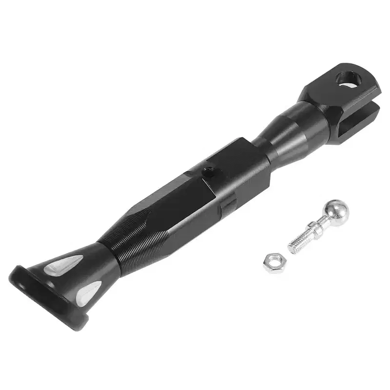 Unique Bargains Universal CNC Aluminum Alloy Adjustable Motorcycle Kickstand Side Support Stand Set