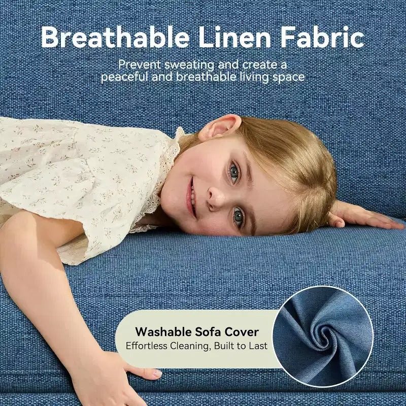 68-Inch 2-Seat Sofa with Removable Washable Covers