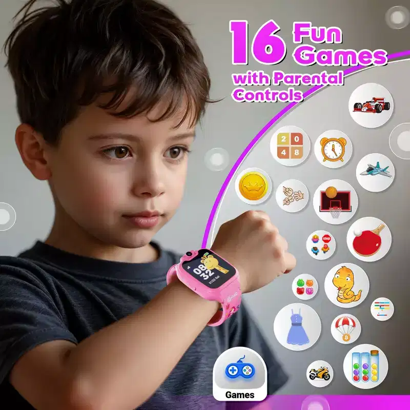 Contixo Kids Smartwatch with Camera, 1.54 HD Touch Screen, 16 Educational Games, Music, Video & Audio watch Toys For Boys & Girls Ages 3-12