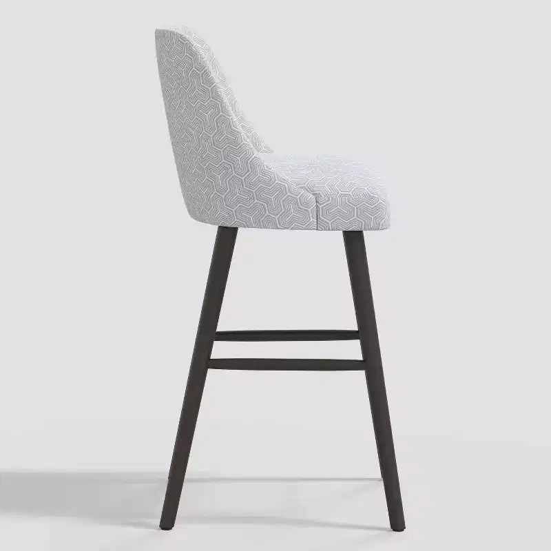 31 Geller Modern Geometric Counter Height Barstool with Footrest - Threshold