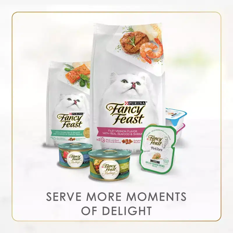 Purina Fancy Feast Variety Pack Seafood, Fish, Tuna & Salmon Wet Cat Food Cans - 3oz/30ct
