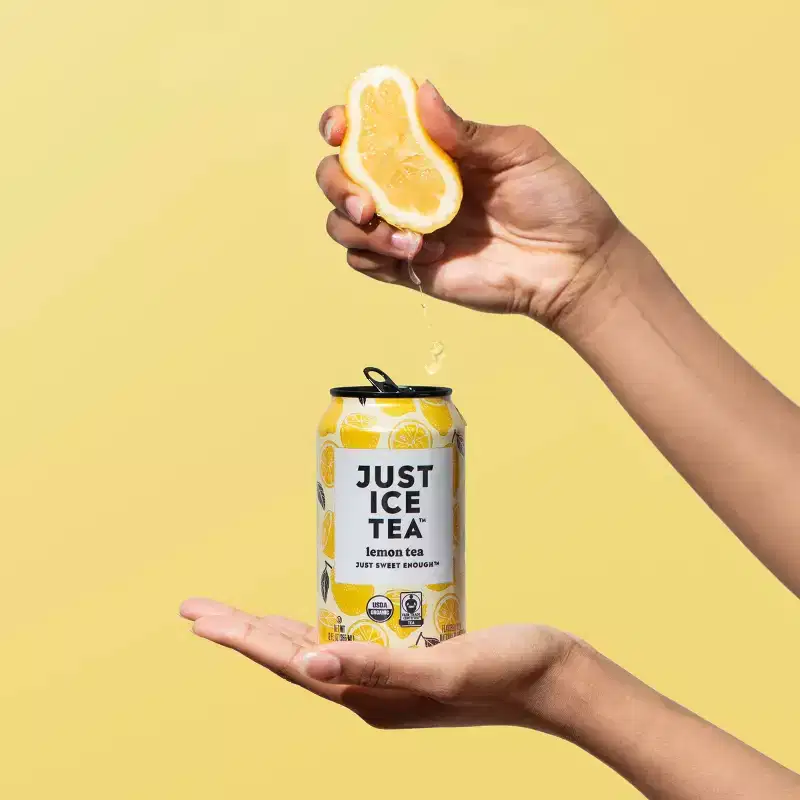 JUST ICE TEA Lemon Black Tea - 4pk/12 fl oz Cans