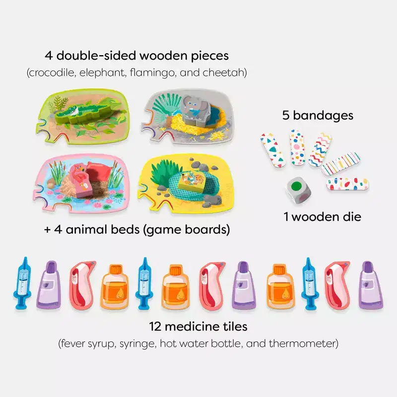HABA My Very First Games - At the Vet, Toddler Games & Veterinarian Playset for Kids, Pretend Play Toys and Learning Toys for Toddlers 2-4 Years