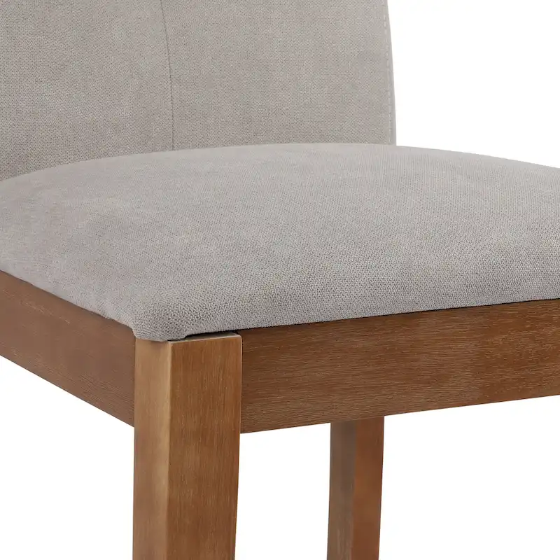 Upholstered Dining Chairs with Tufted High Back and Brushed Legs