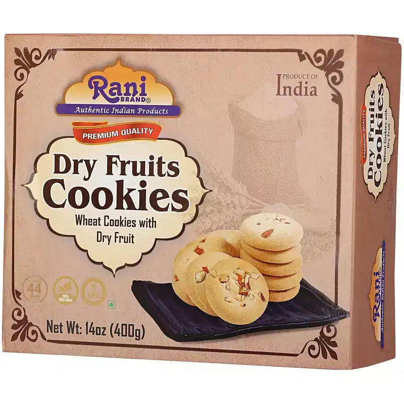 Dry Fruits Cookies - 14oz (400g) - Rani Brand Authentic Indian Products